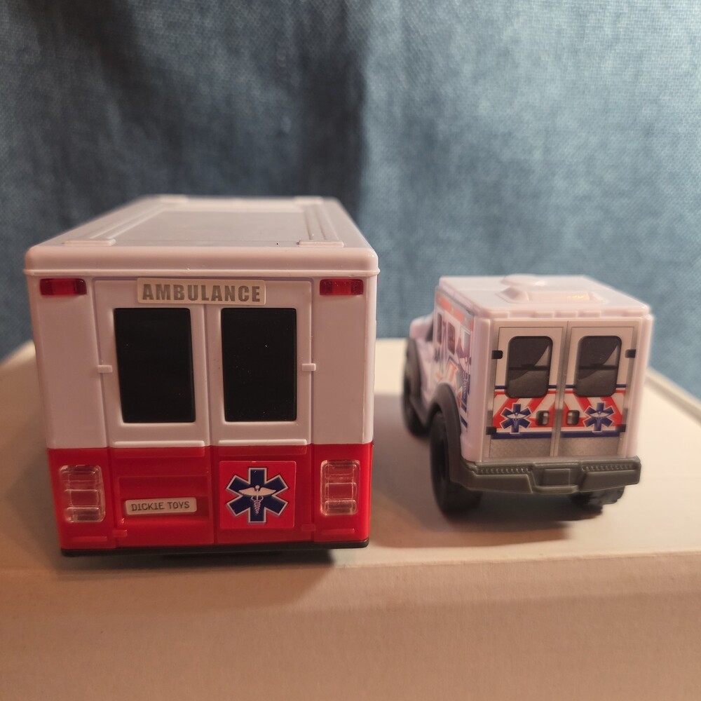 Fire Truck Ambulance Lot 6pc Emergency Rescue Play Set - Picture 8 of 16